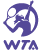 WTA tenis turnuvaları logosu, Digiturk spor paketleri içeriğinde yer alan tenis yayınlarını temsil eder.