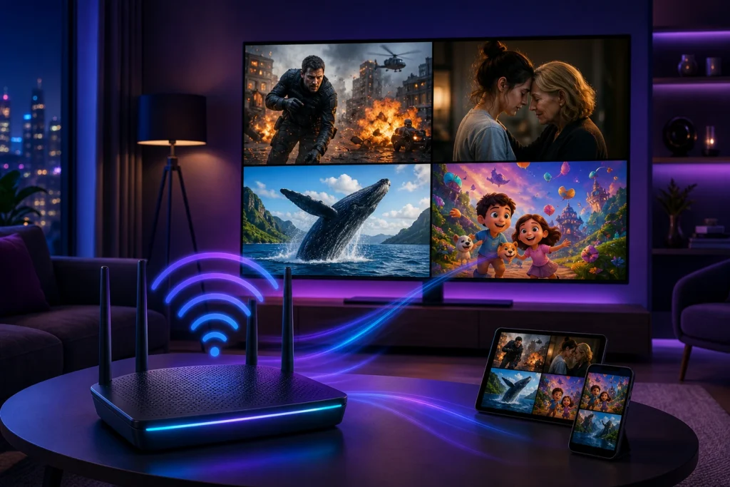 Kutusuz internet ve eğlence paketi ile TV ve sınırsız ev interneti bir arada.